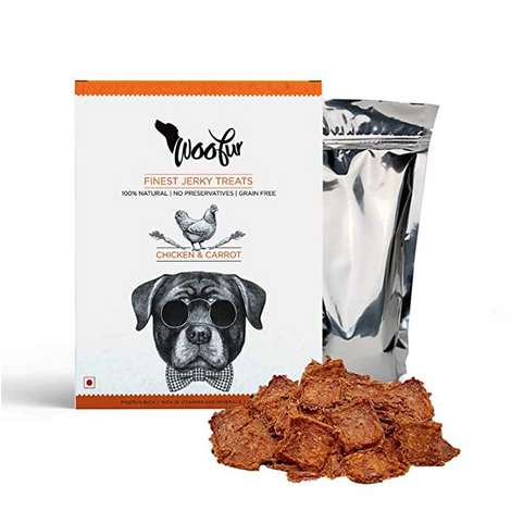 Woofur finest Jerky Chicken & Carrot Dog Treats