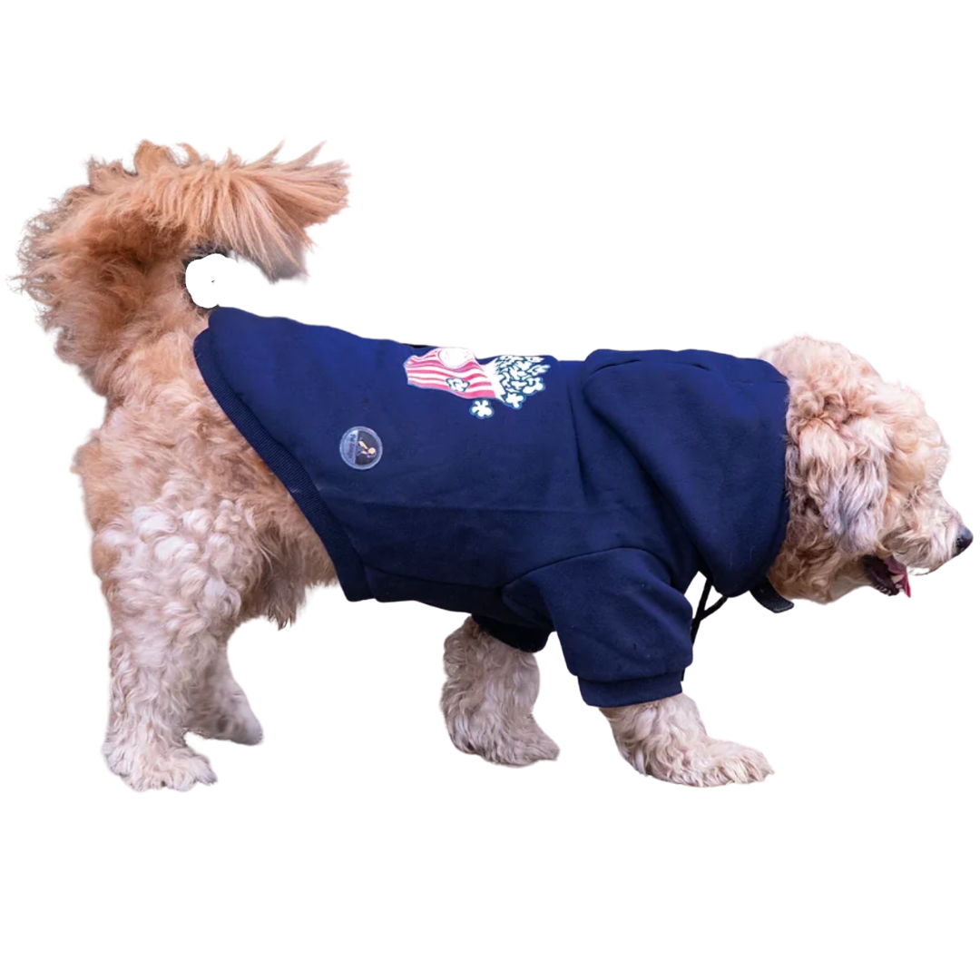 Pet Snugs Popcorn Print Sweatshirt For Dogs (Navy Blue)