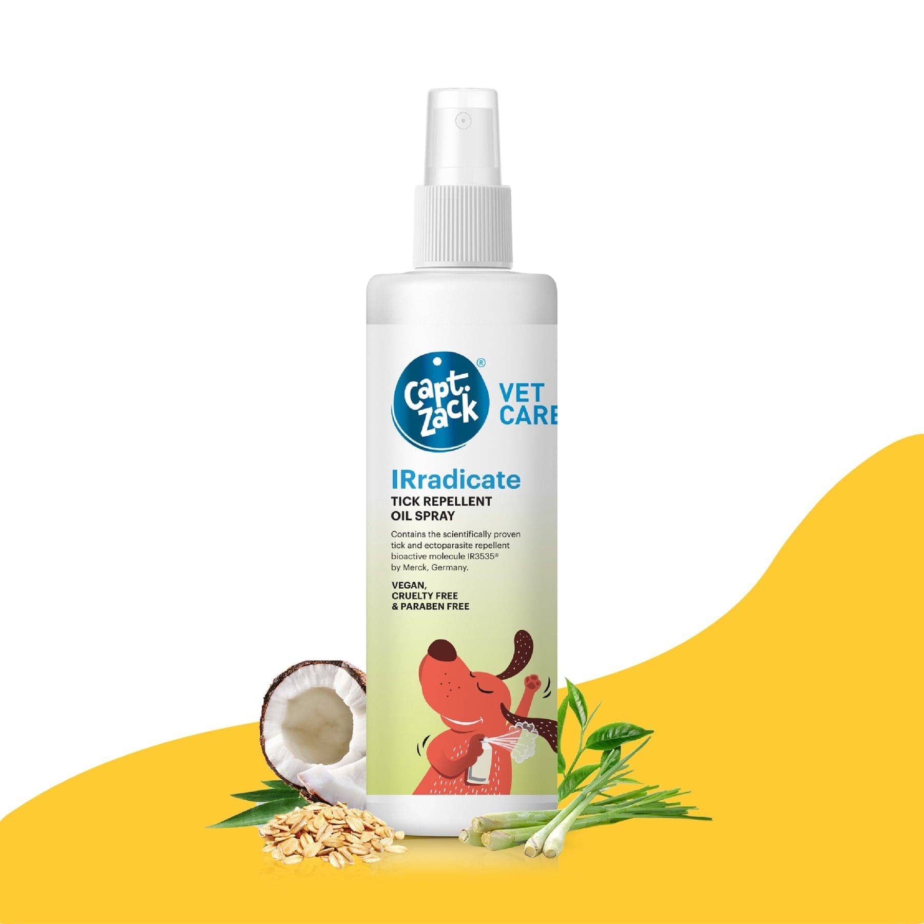 Captain Zack IRradicate Tick Repellent Oil Spray for Dogs