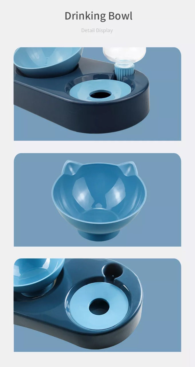 PetGains 2-in-1 Automatic Food and Water Dispenser for Pets