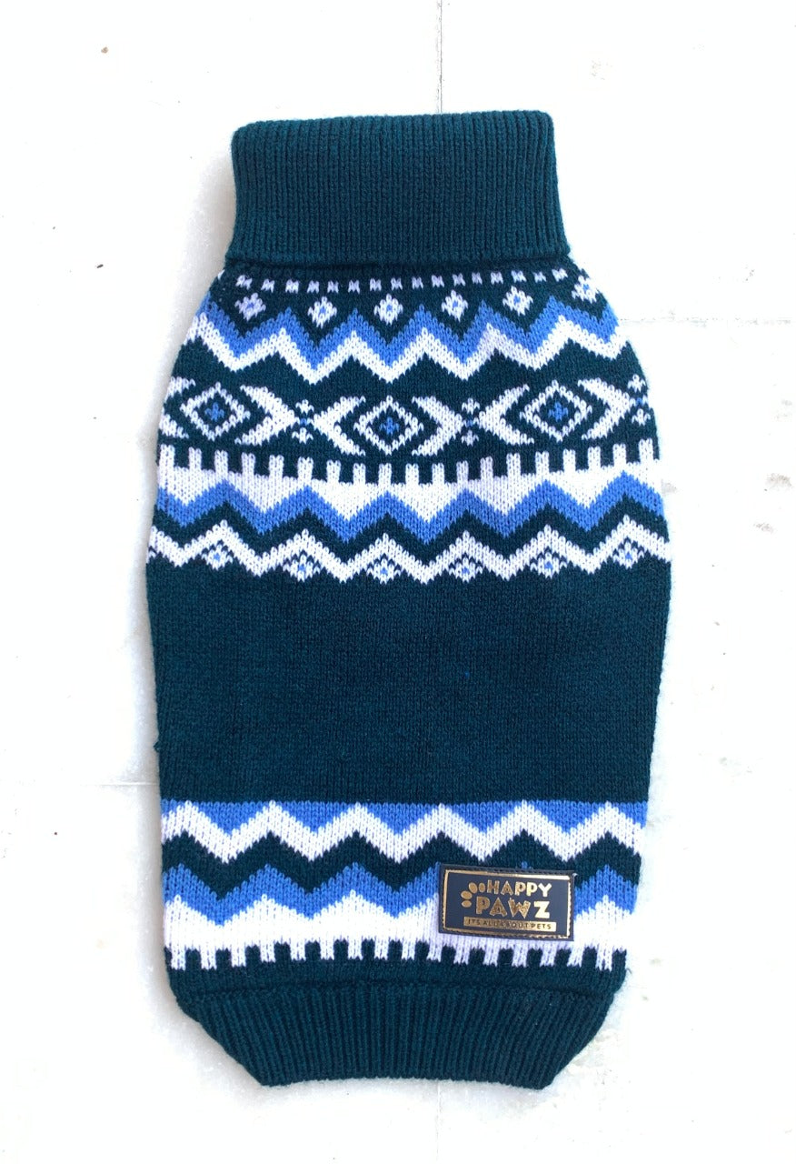 Happy Pawz Classic Scandinavian Knit Sweater for Pets