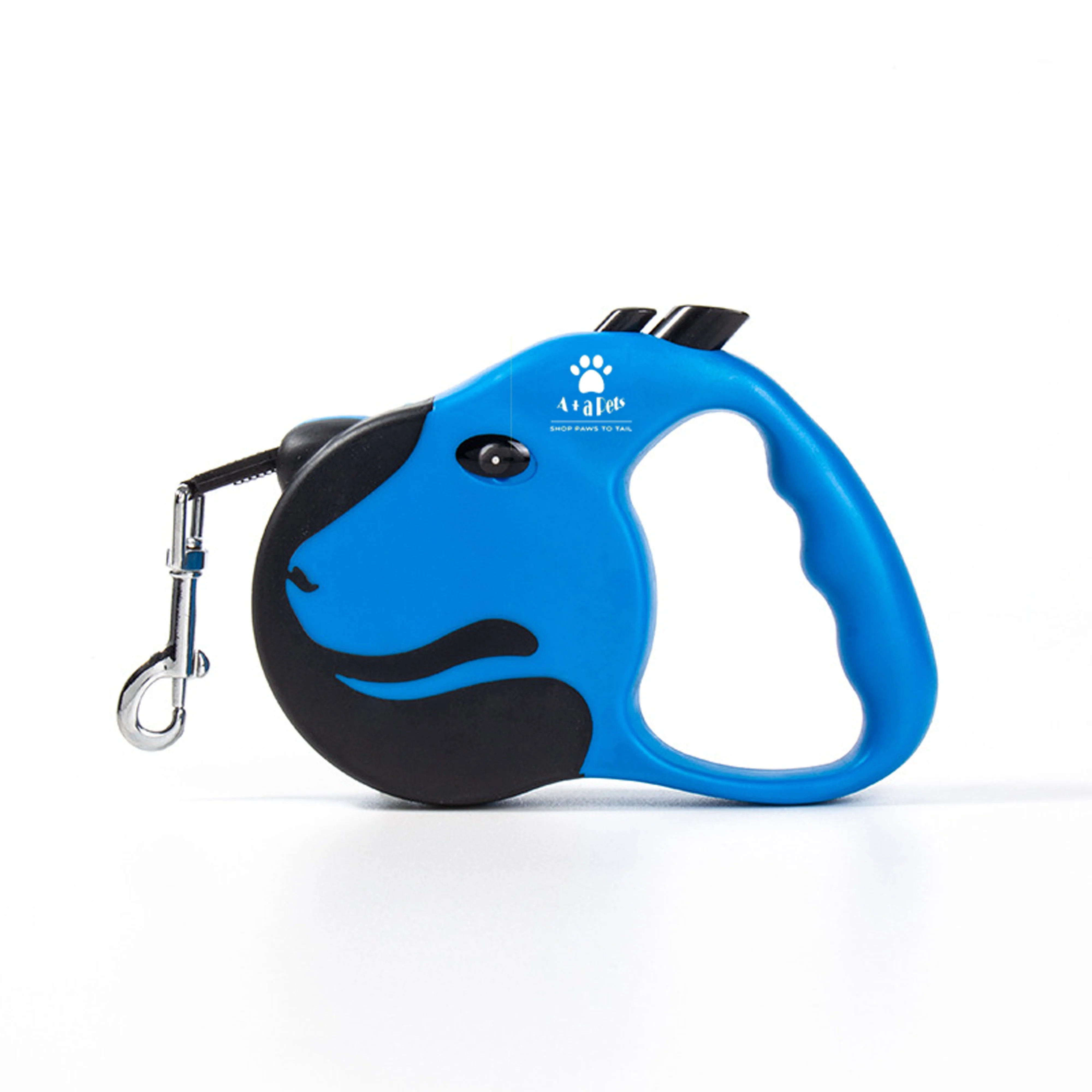 A Plus A Pets Tangle-Free, Anti-Slip Dog Face Retractable Leash for Pets (5m)