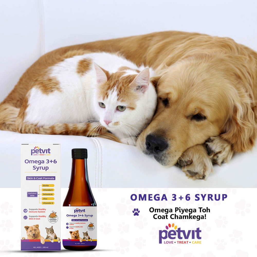 Petvit Omega 3 + 6 Syrup for Pets