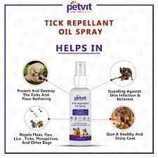 Petvit Tick Repellent Oil Spray for Pets