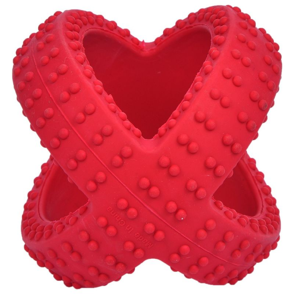 Glenand Active Rubber Dental Cross Ball Toy for Dogs