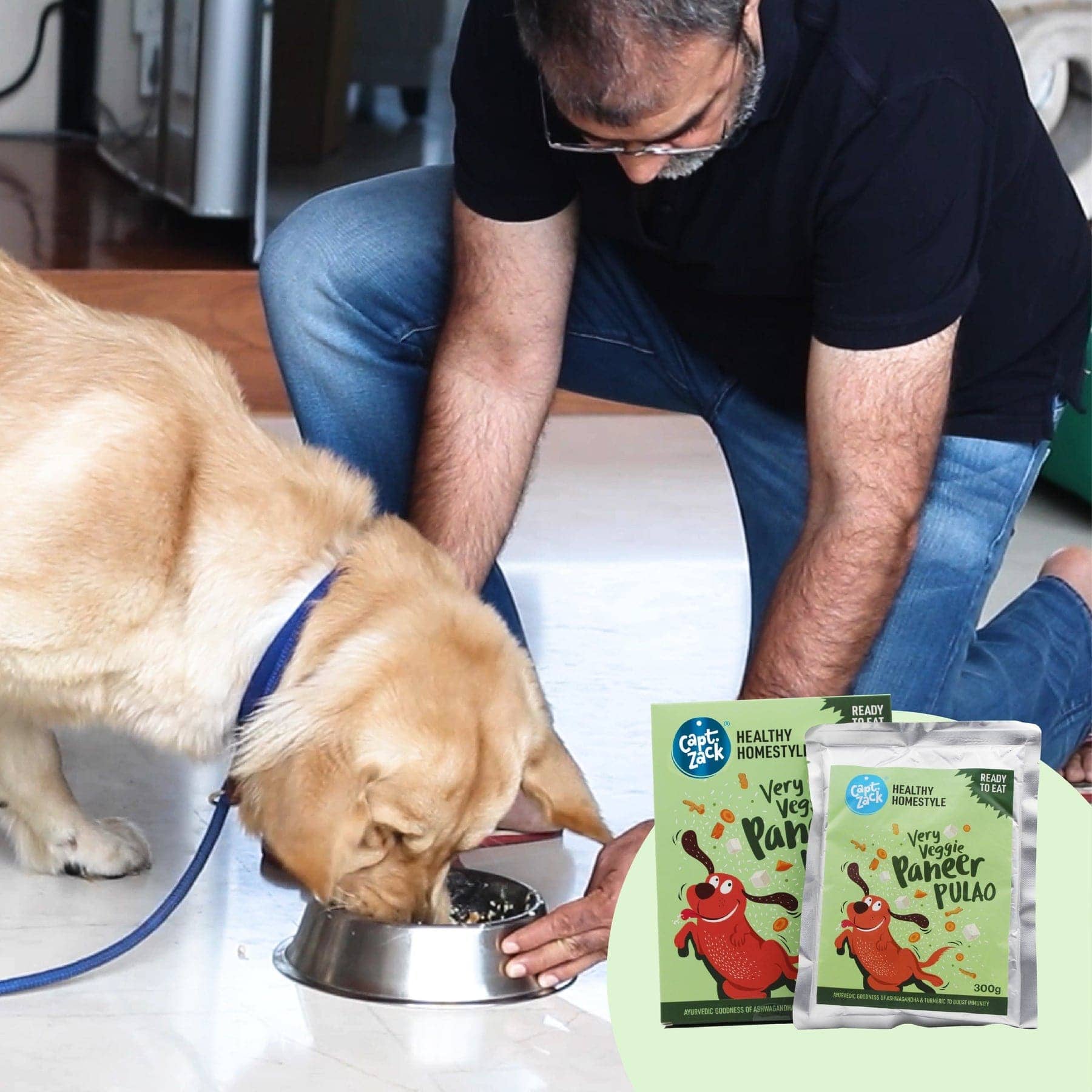 Captain Zack Paneer Pulao Fresh Food for Dogs