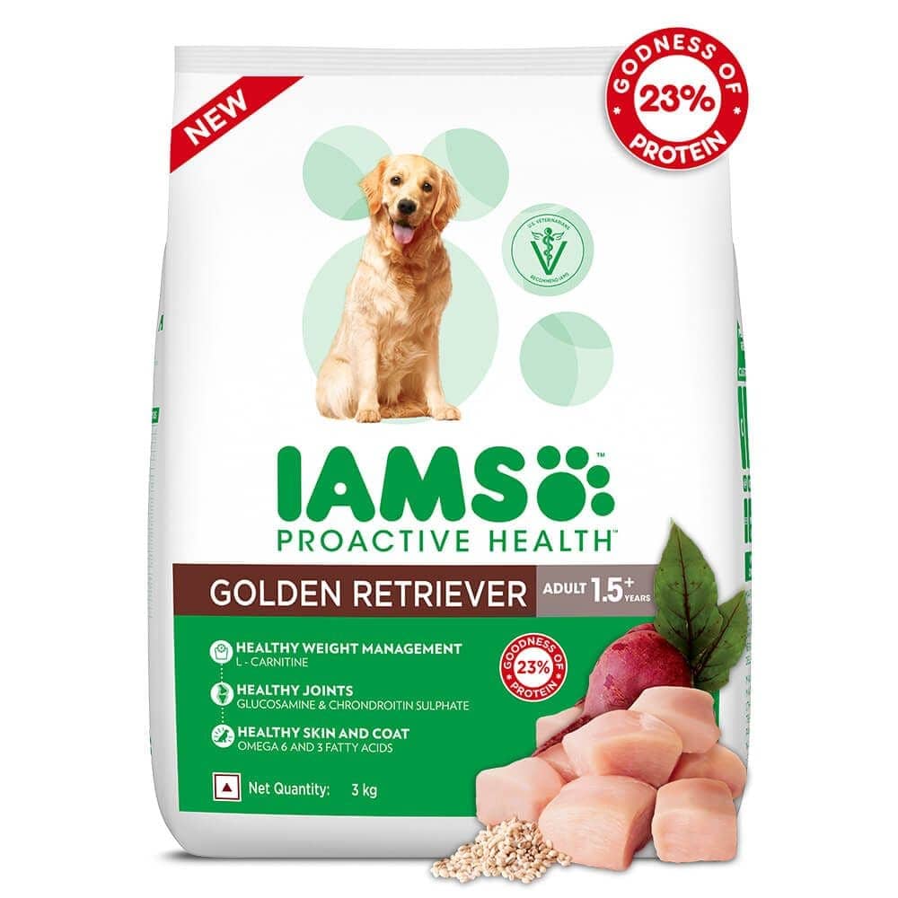 IAMS Proactive Health Adult Golden Retriever Premium Dry Dog Food with Container