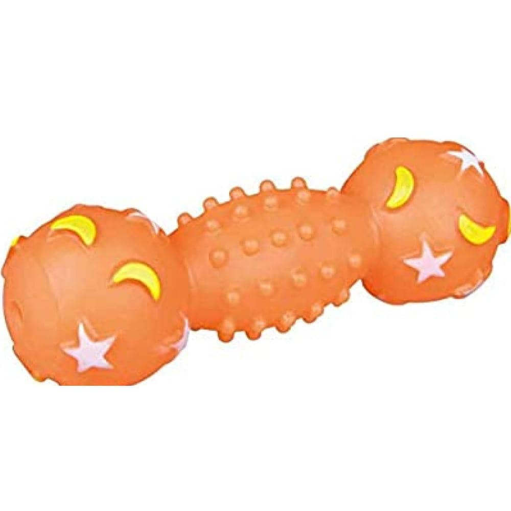 Trixie Moonlight Dumbbell Vinyl Toy for Dogs (Assorted)