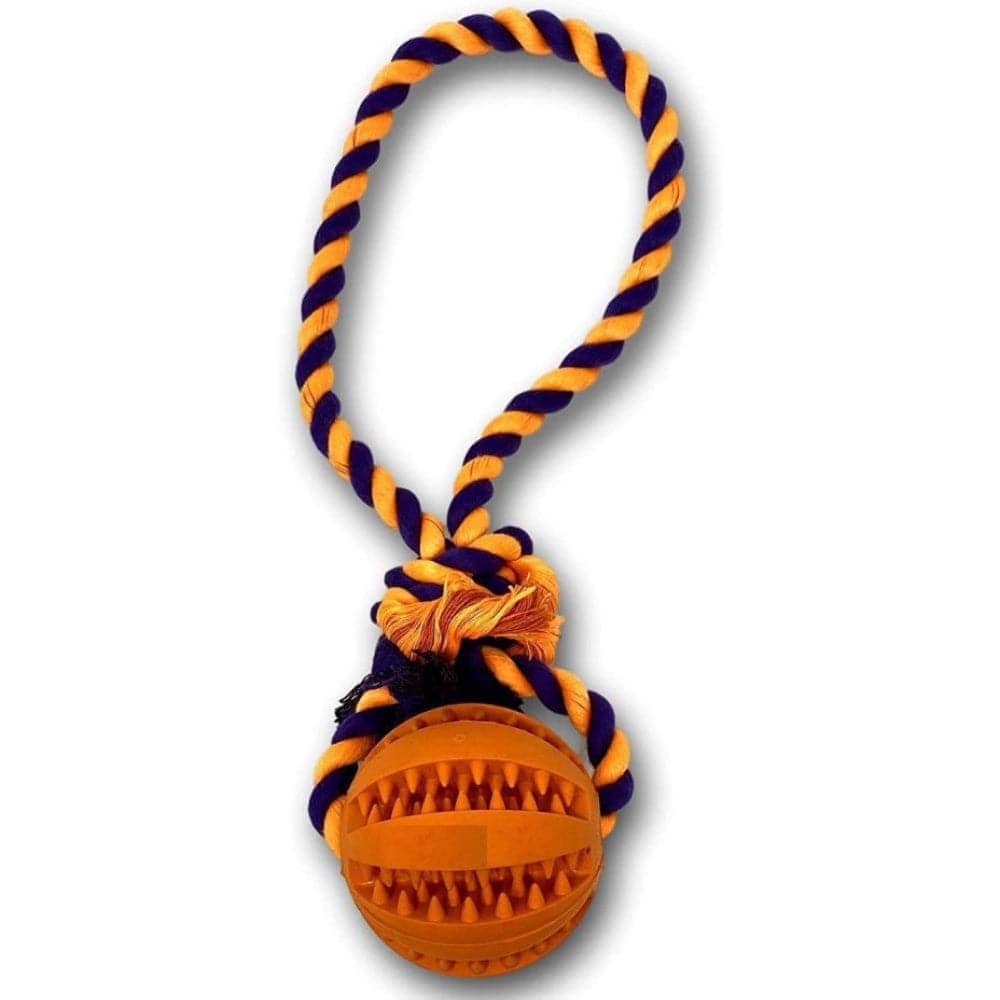 Emily Pets Chew Ball with Cotton Rope for Dogs (Medium)