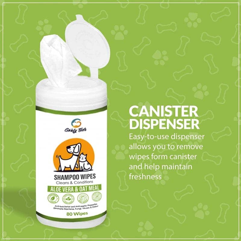 Goofy Tails Shampoo Wipes for Pets