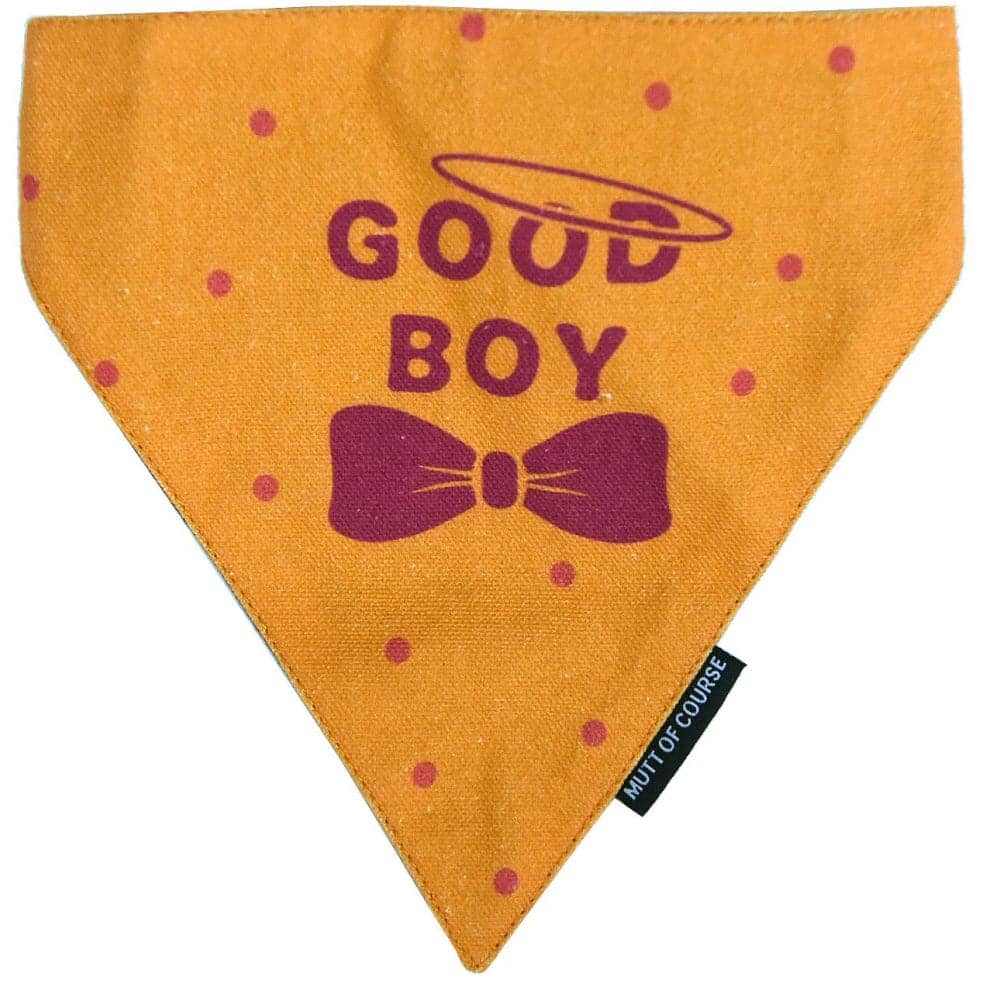 Mutt of Course Cotton Good Boy Bandana For Dogs