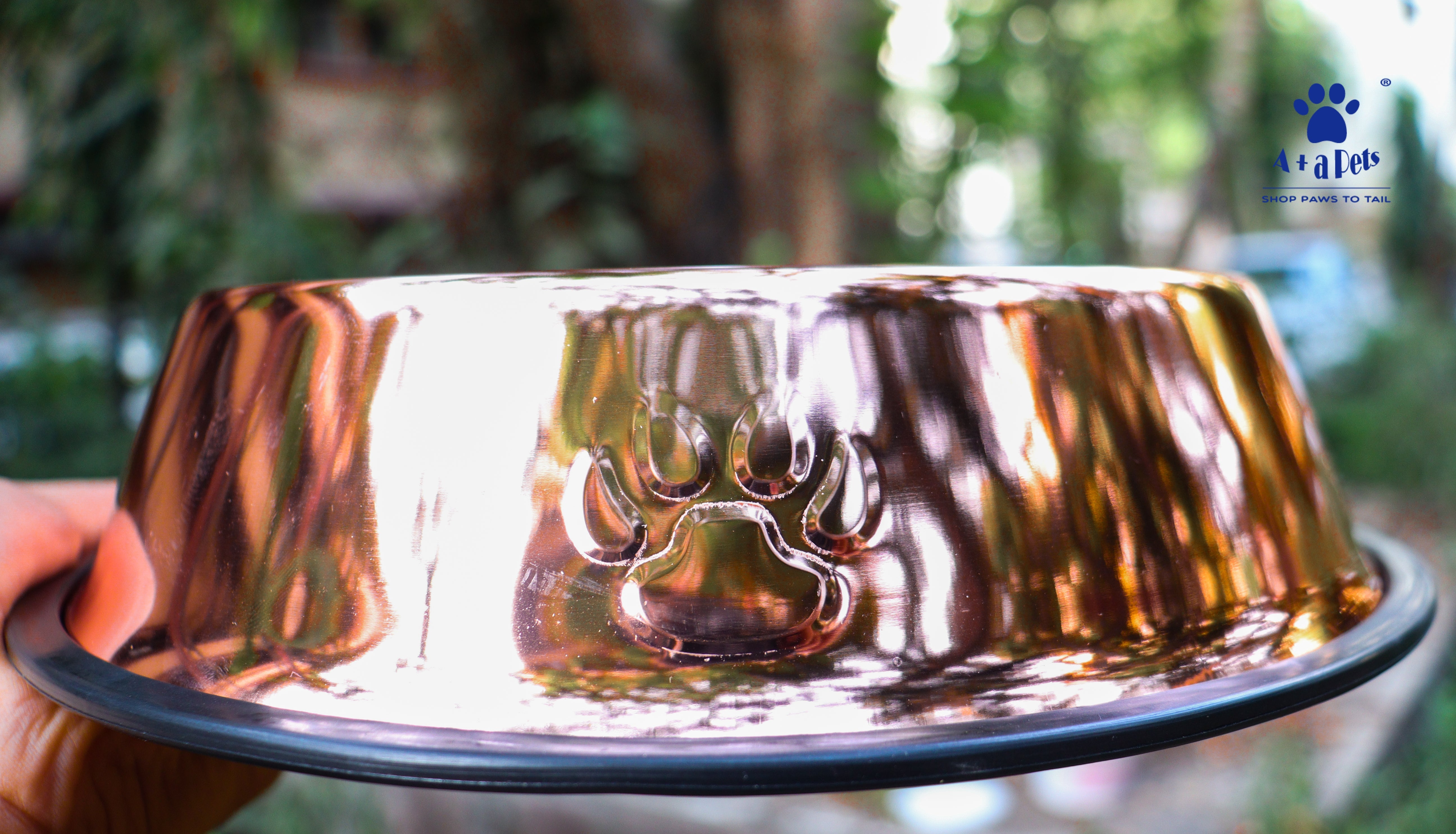 A Plus A Pets Rose Gold Bowl for Pets
