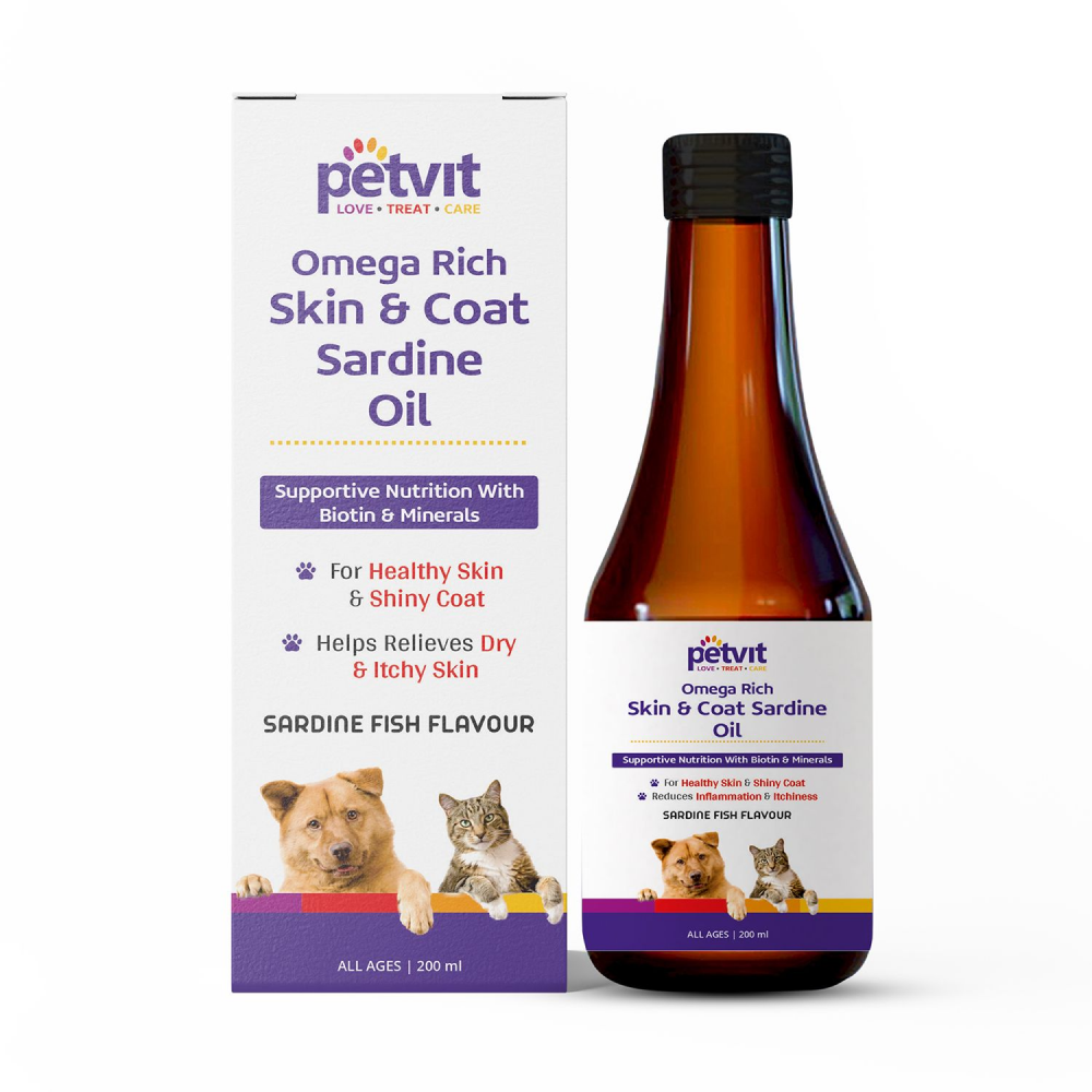 Petvit Omega Rich Skin & Coat Sardine Oil for Pets