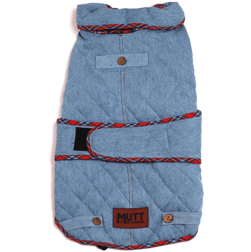 Mutt of Course Denim Jacket For Dogs(Light Blue)