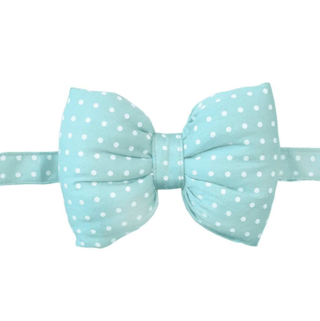 Mutt of Course Icy Blue Bow For Dogs