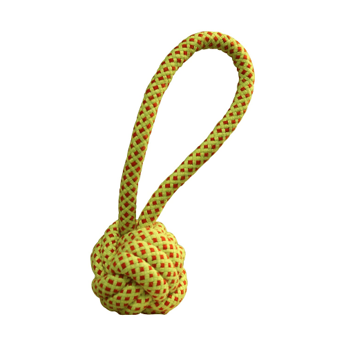 Hiputee Knotted Durable Big Handle Ball Teething Rope Toy for Dogs (Buy 1 Get 1 Free)