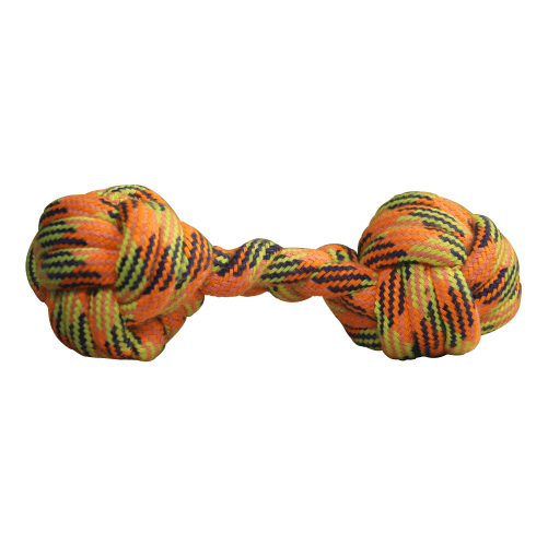 Hiputee Knotted Durable Dumbbell Teething Rope Toy for Dogs (Assorted)