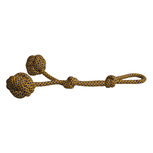Hiputee Knotted Durable Handle Geetha Teething Rope Toy for Dogs (Assorted)