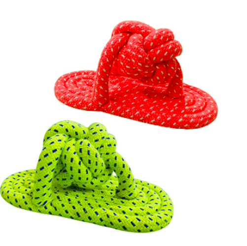 Hiputee Knotted Durable Sleeper Teething Rope Toy for Dogs (Assorted)