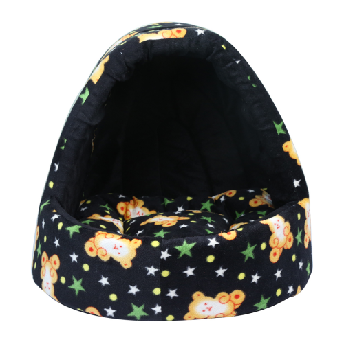 Hiputee Soft Velvet Baby Printed Cave House for Pets